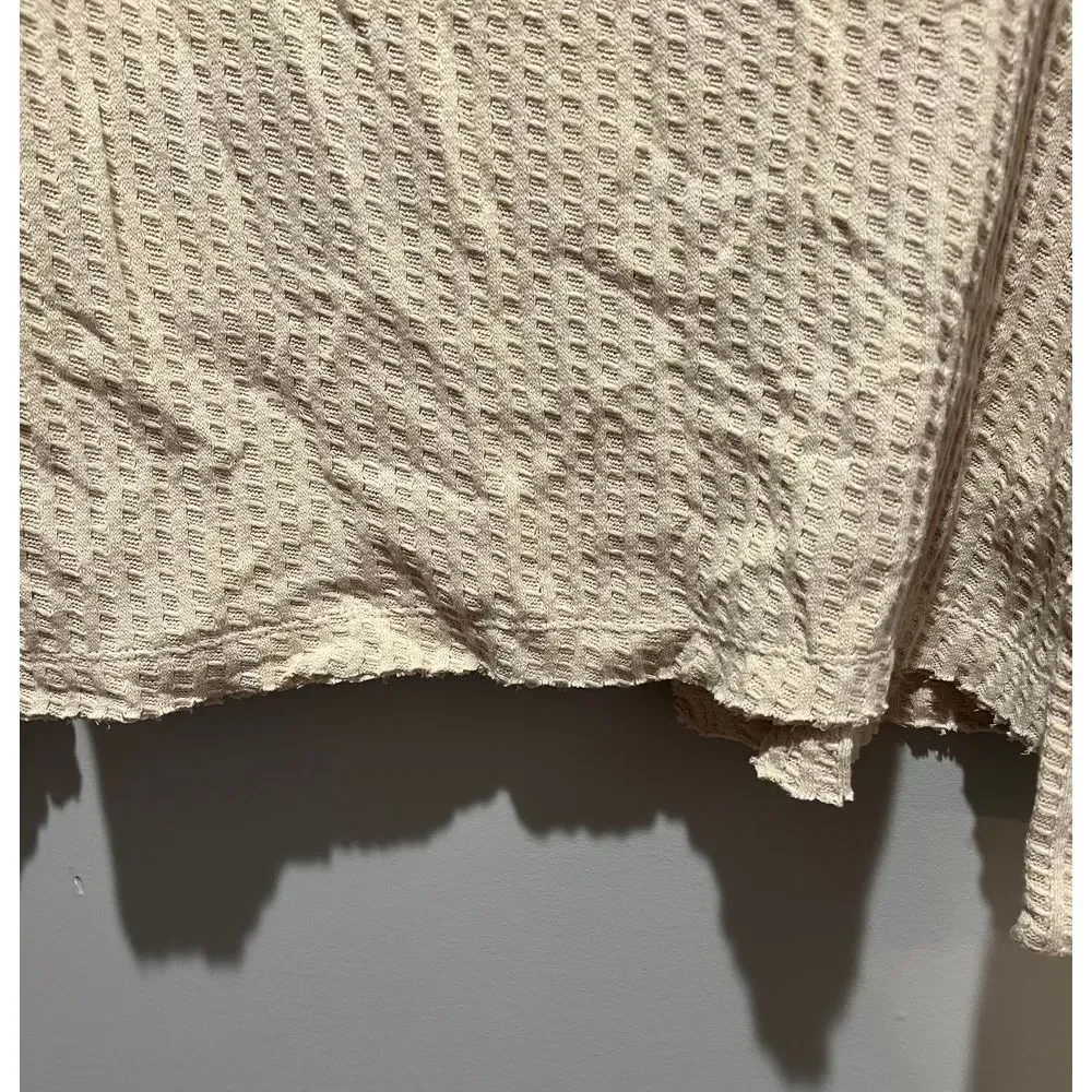 Free People Womens S Long Stone Cold Split Back Long Sleeve MSRP $88‎ 100%Cotton